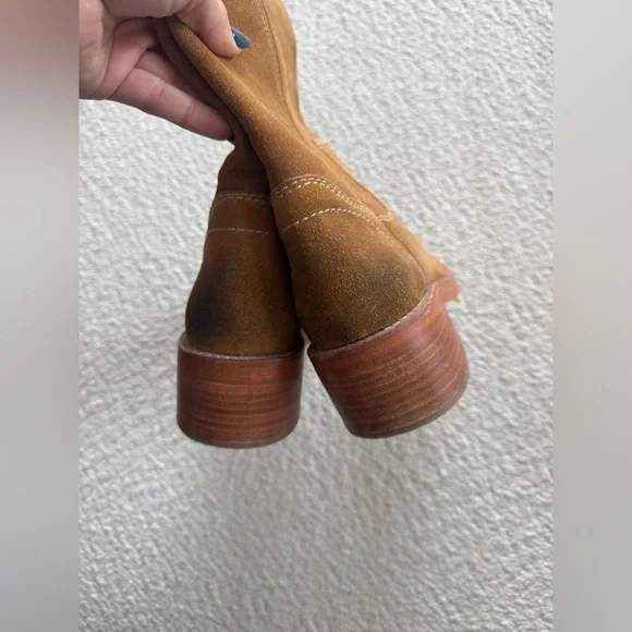 FREE PEOPLE Blaze Pull On Boots in Toffee Suede - Picture 10 of 14